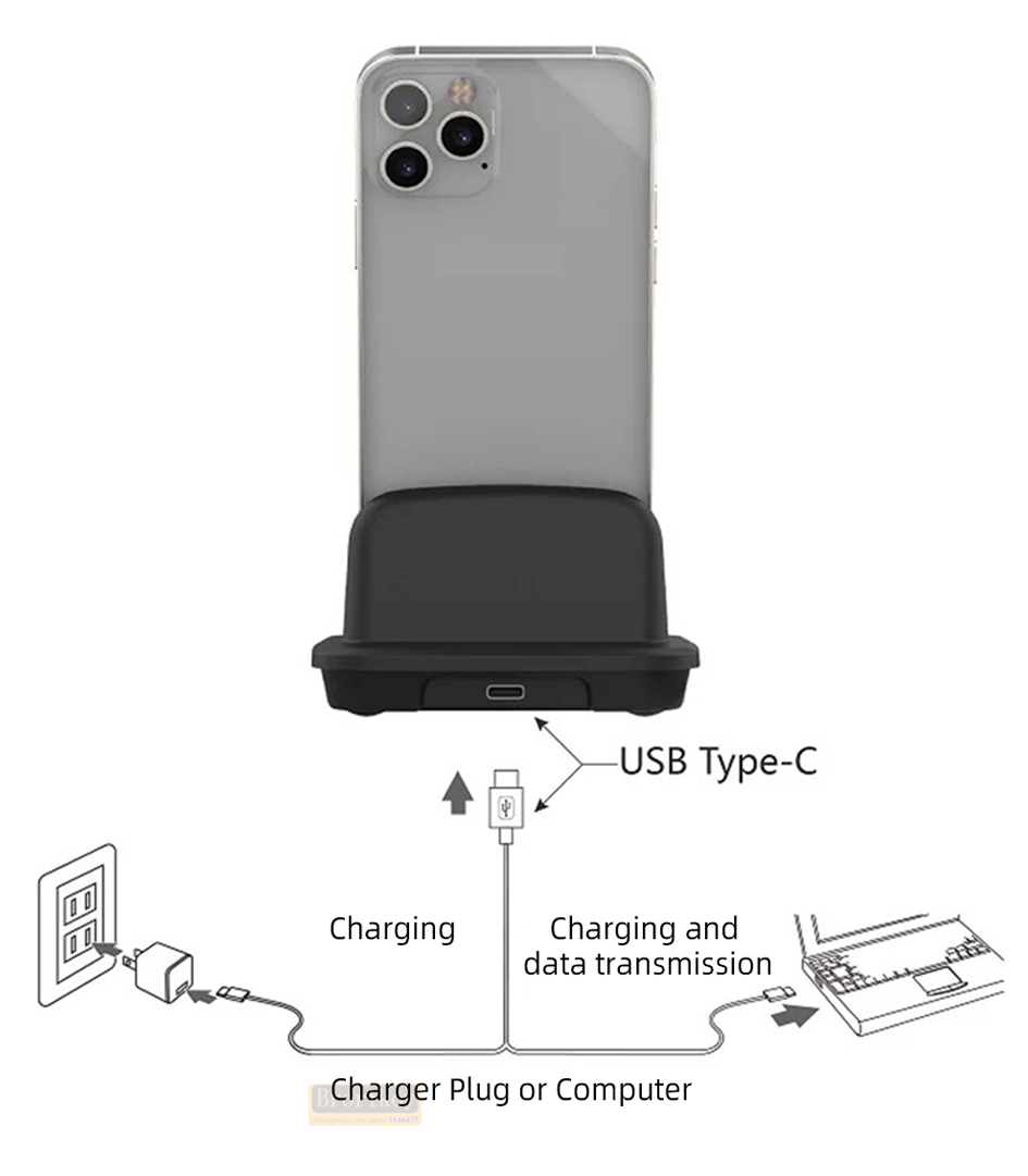 Usb C Earphone - Base de Carga Inalámbrica de 120W