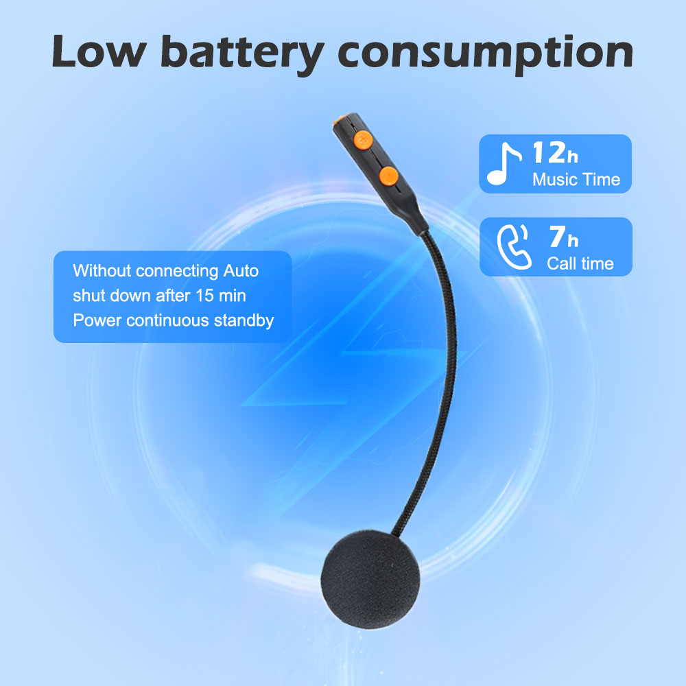 Bluetooth Headset On Ear - Auriculares Kihous para Casco de Motocicleta,