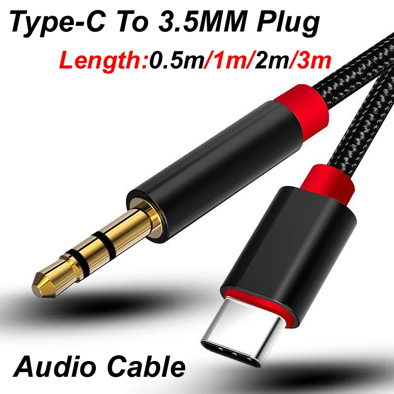 Audiophile Headphone Wired - 0,5 m/1m/2m/3m tipo C USB-C a
