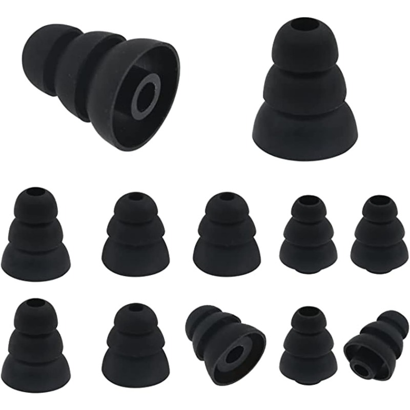 Silicone Ear Tip Replacement - 6 Almohadillas de Silicona Aislantes de