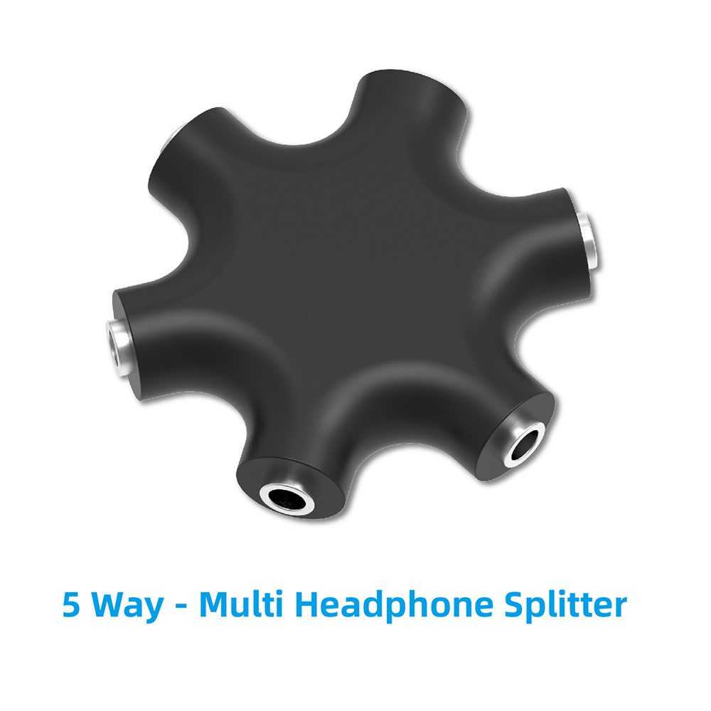 Earphone Splitter Jack - Adaptador Divisor de Audio para Auriculares