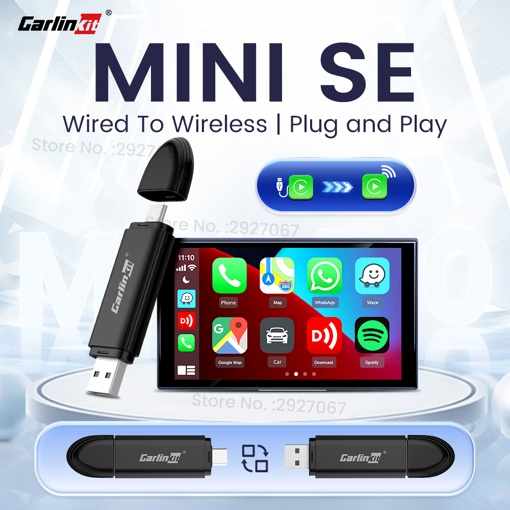 Bluetooth Adapter Receiver - CarlinKit MINI 5,0 Pro adaptador CarPlay