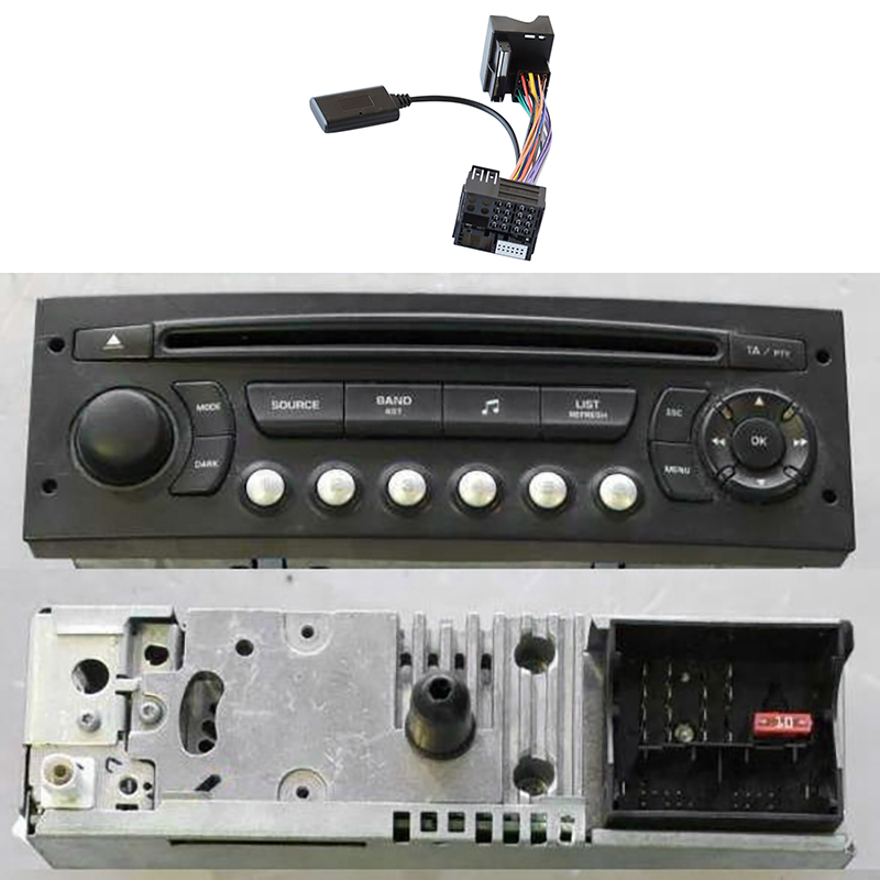 Bluetooth Adapter Receiver - Receptor de Audio para coche, adaptador