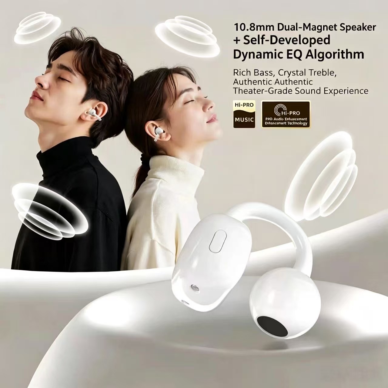 Sports Earphone Hook - Auriculares Bluetooth de Clip Abierto, Inalámbricos