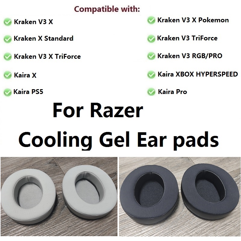 Gaming Headset Rgb - Almohadillas de Gel refrescante para auriculares