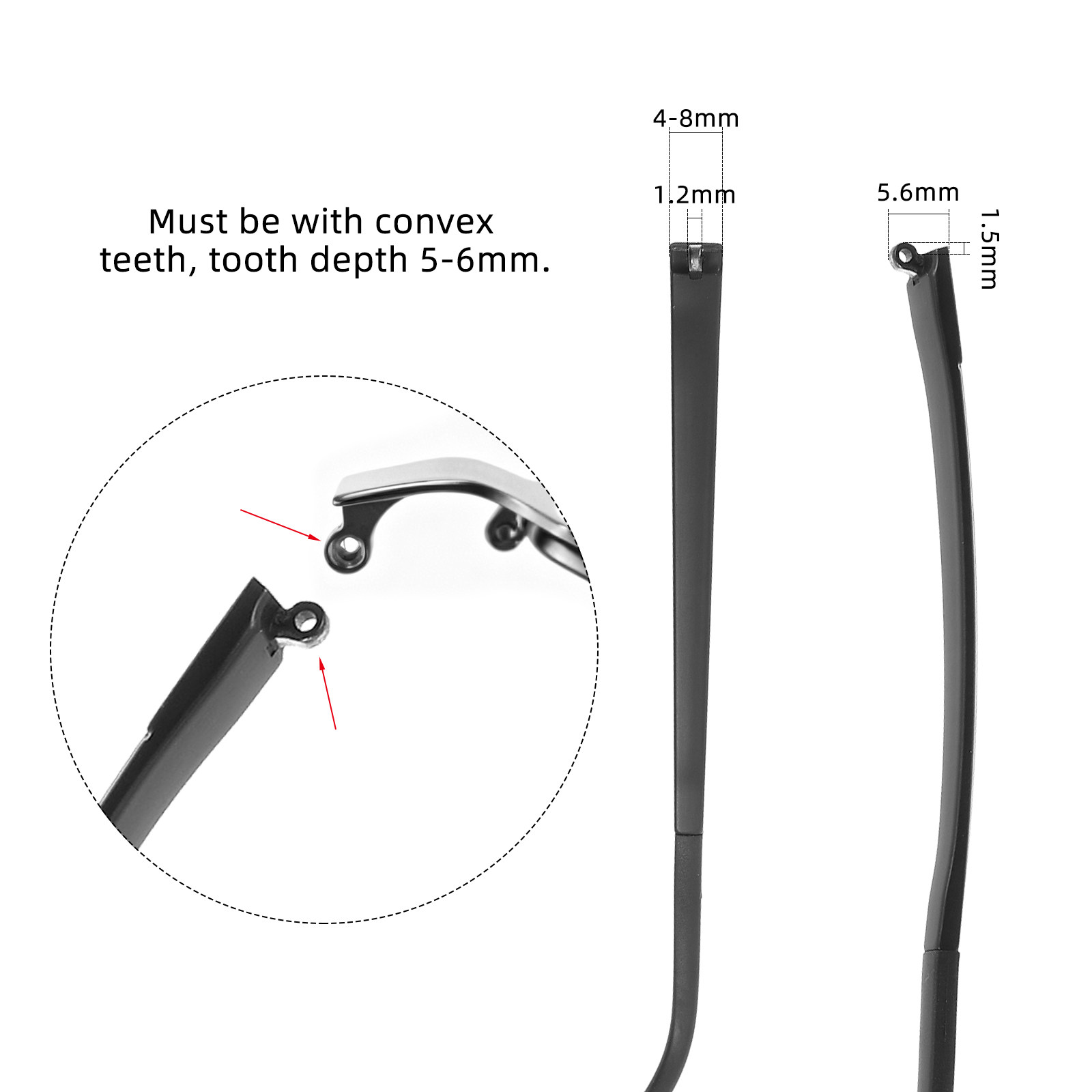 Silicone Ear Tip Replacement - Puntas de Silicona Suave para Patillas