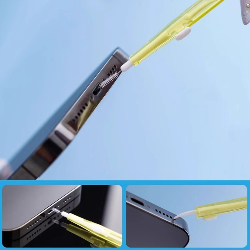 Usb C Earphone - Cepillo de limpieza metálico para puerto
