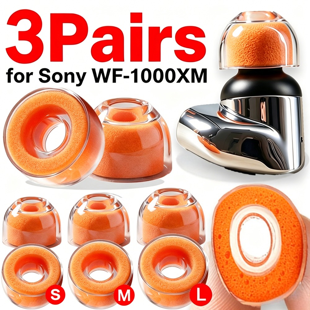 Earphone Foam Tip - 1-3 Pares de Almohadillas de Espuma