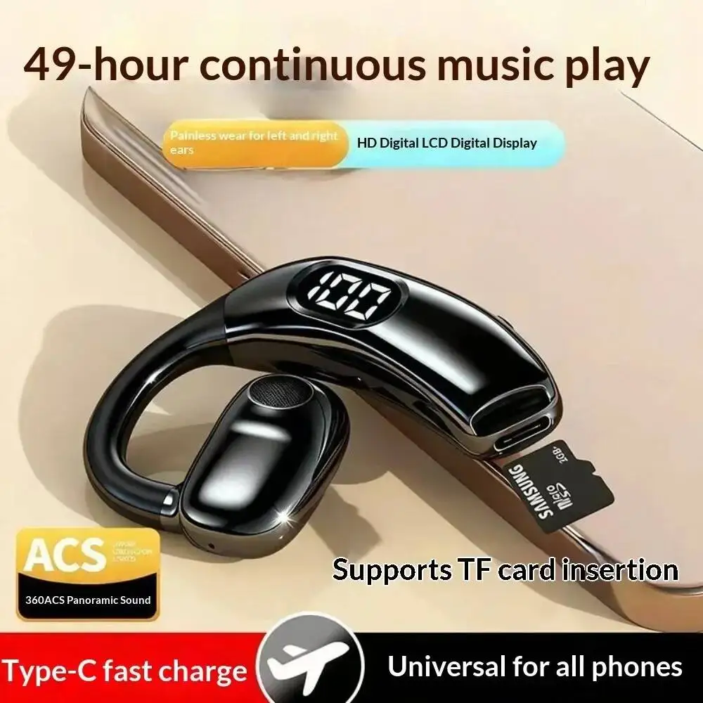 Bluetooth Headset On Ear - Auriculares inalámbricos Bluetooth con micrófono, compatibles