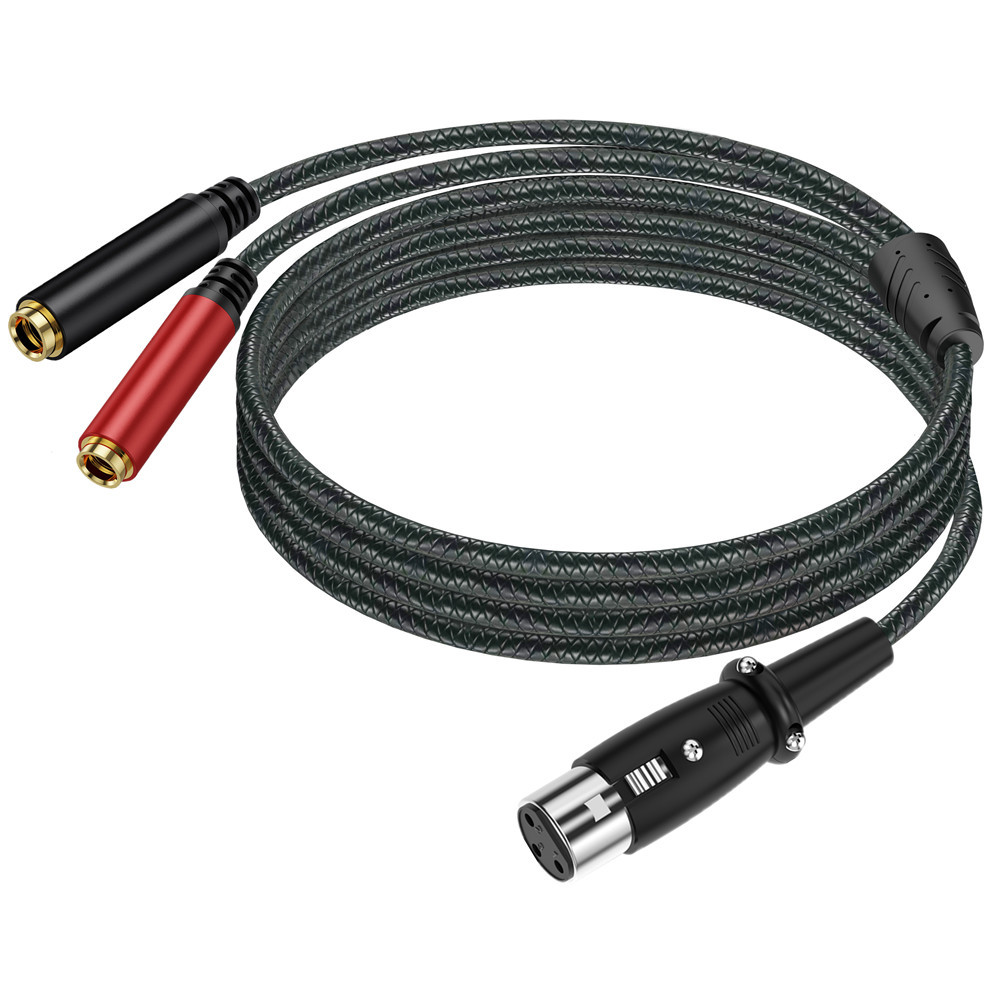 Cable divisor de audio XLR hem - Earphone Splitter Jack reseña y precio