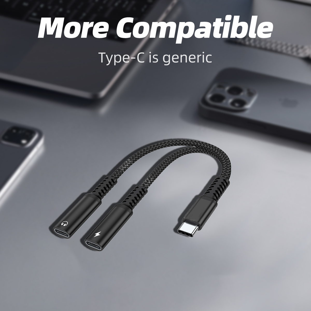 Adaptador de Audio 2 en 1 USB  - Earphone Splitter Jack reseña y precio
