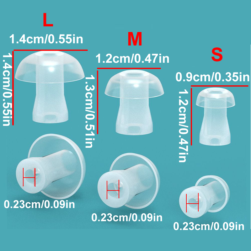 100 unidades de almohadillas d - Silicone Ear Tip Replacement reseña y precio