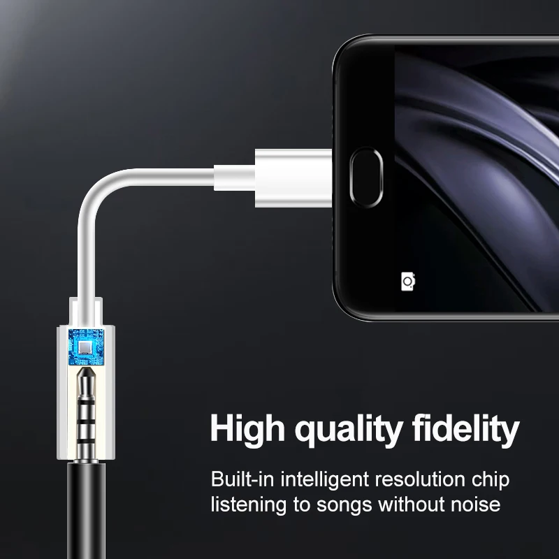 Adaptador USB C a conector par - Usb C Earphone reseña y precio