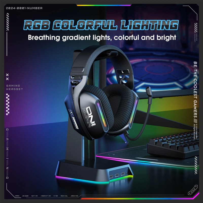 ONIKUMA GT808 Auriculares inal - Gaming Headset Rgb reseña y precio