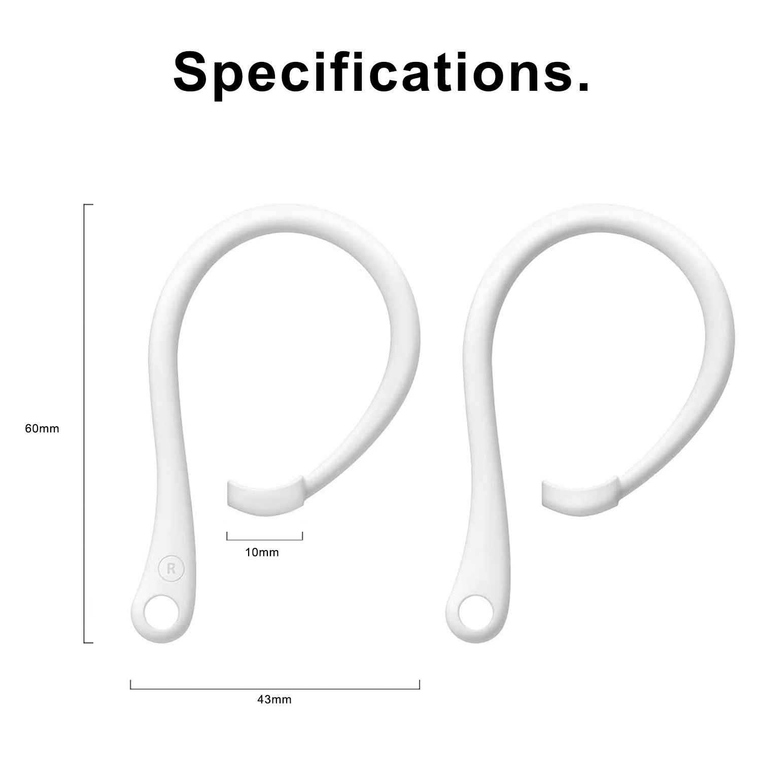 1 par de ganchos para la oreja - Sports Earphone Hook reseña y precio