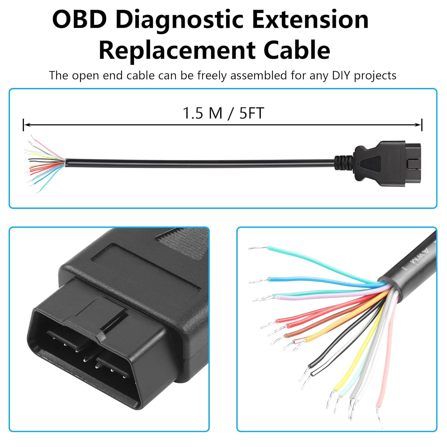 Cable de extensión OBD2 OBD II - Cable Extension 3.5 reseña y precio
