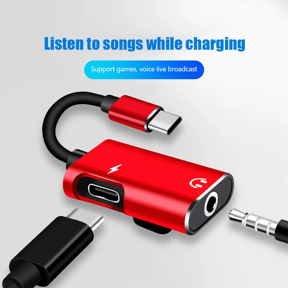Adaptador 2 en 1 USB-C a conec - Earphone Splitter Jack reseña y precio