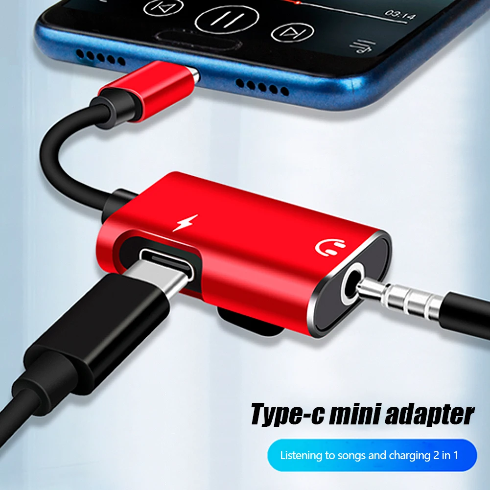 Adaptador 2 en 1 USB-C a conec - Earphone Splitter Jack reseña y precio