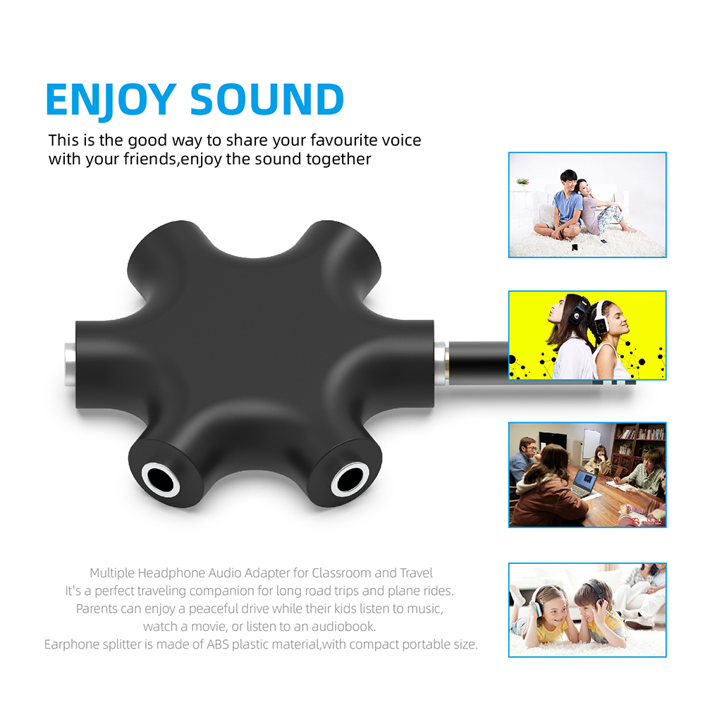 Adaptador Divisor de Audio par - Earphone Splitter Jack reseña y precio