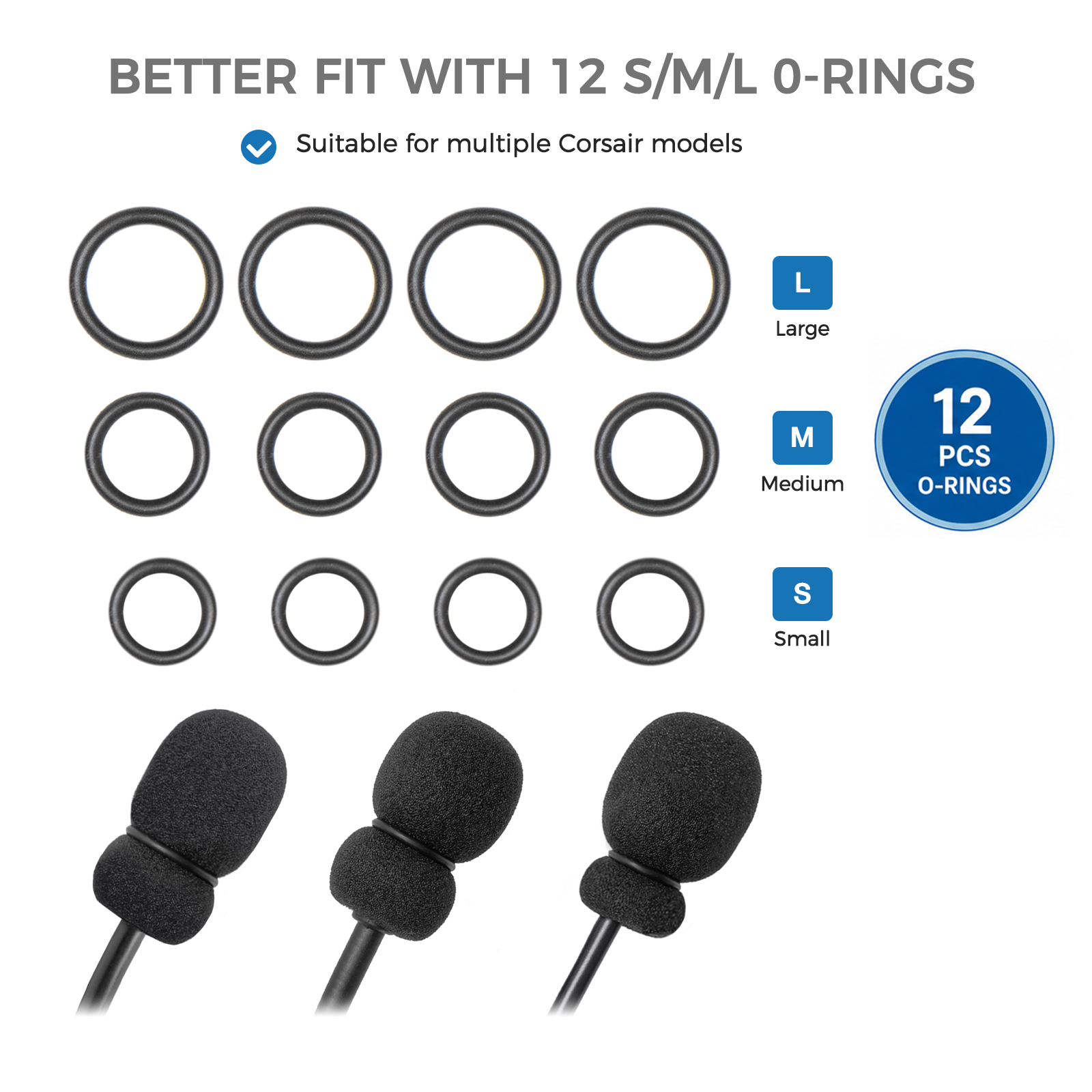 4 cubiertas de espuma para mic - Gaming Headset Rgb reseña y precio