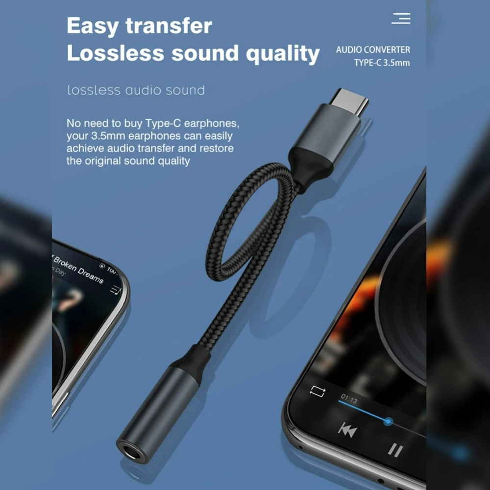 Adaptador de Audio USB Tipo C  - Audiophile Headphone Wired reseña y precio