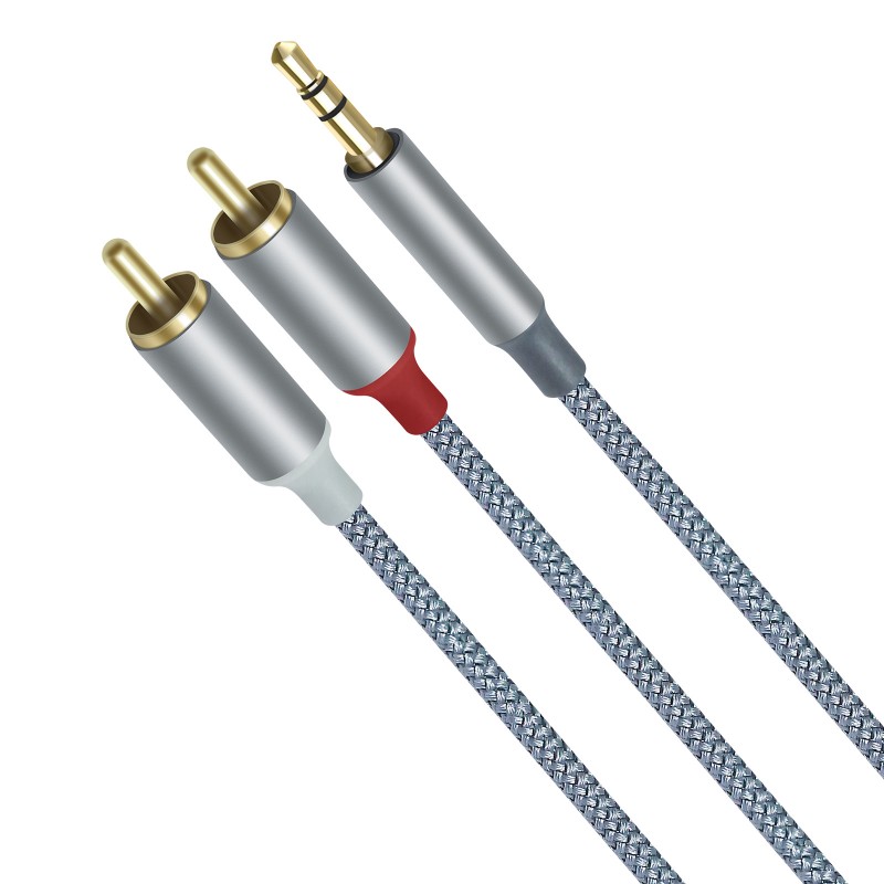 3 uds Hifi Y divisor adaptador - Audio Splitter Y reseña y precio