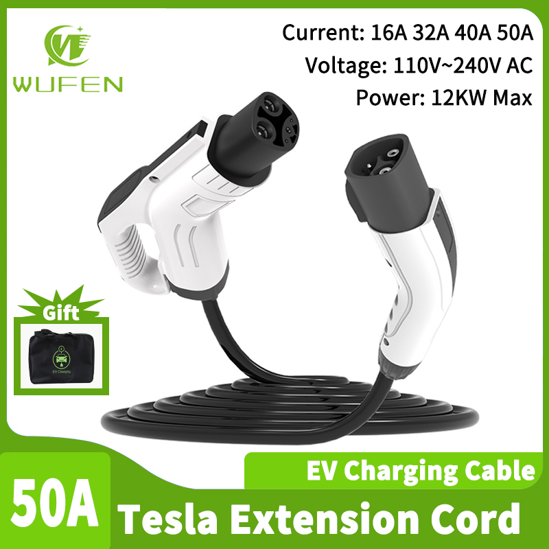 WUFEN Tesla cargador de vehícu - Cable Extension 3.5 reseña y precio