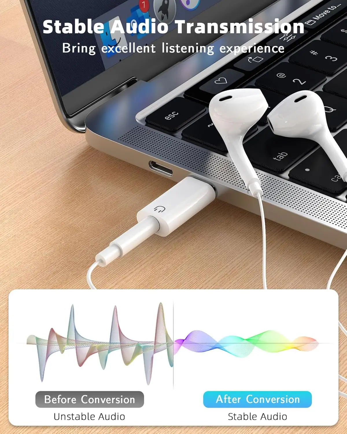 USB C to 3.5mm Earphone Adapte - Usb C Earphone reseña y precio