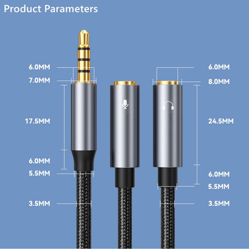 Cable de Audio auxiliar Jack d - Earphone Splitter Jack reseña y precio