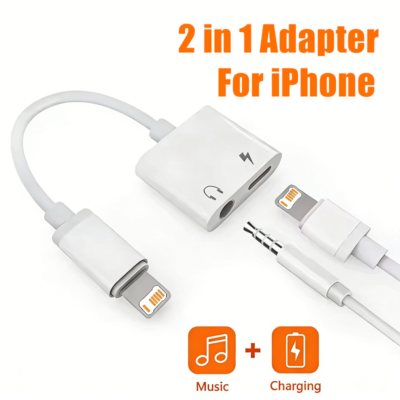 Adaptador de Audio y Carga 2 e - Earphone Splitter Jack reseña y precio