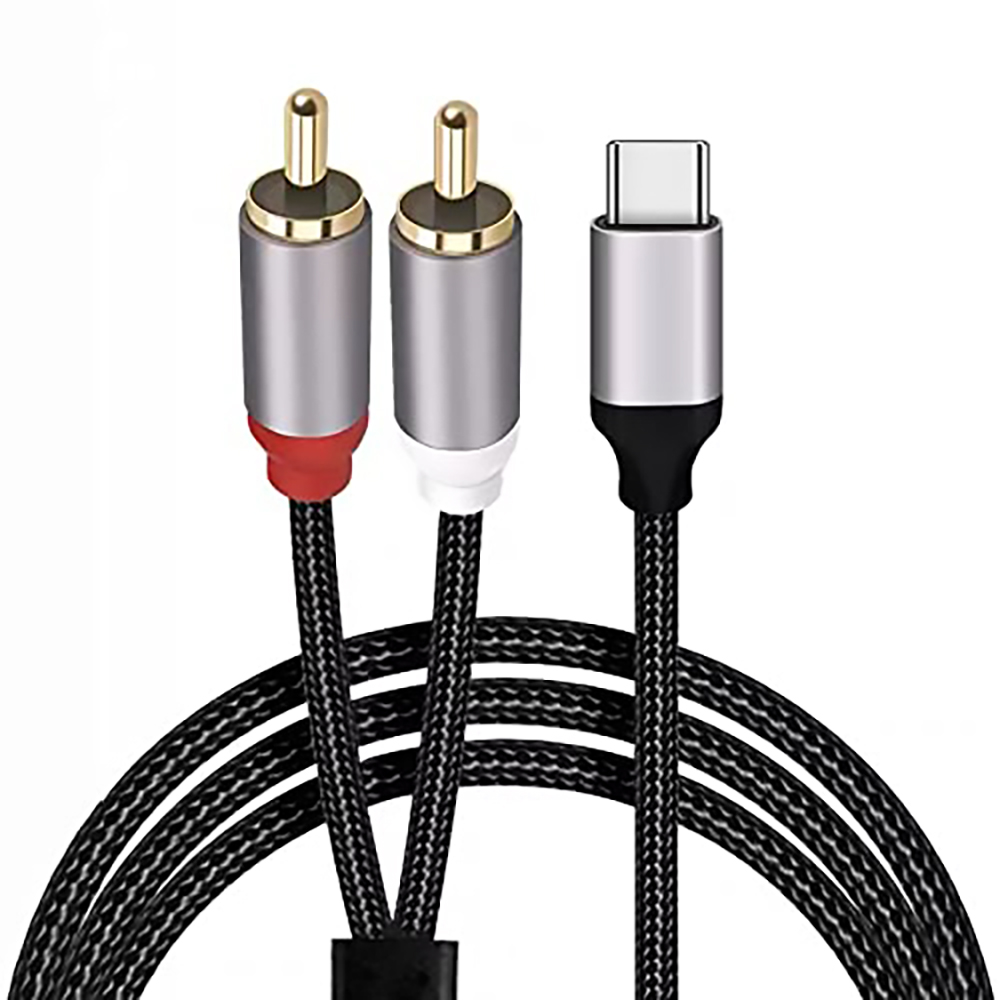 Cable de audio USB C a 2 RCA,  - Earphone Splitter Jack reseña y precio